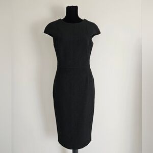 Zara Basic Classic Black Sheath Dress